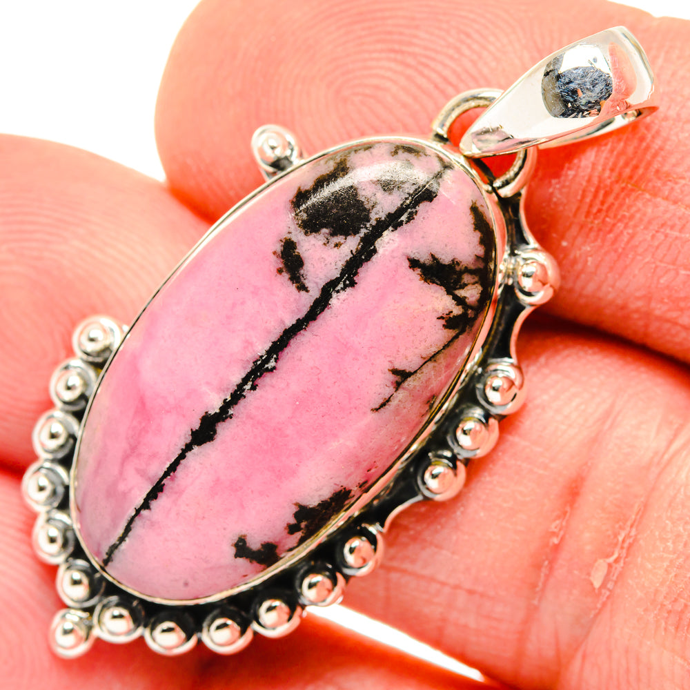 Rhodonite Pendants handcrafted by Anasilvercos - PD29951