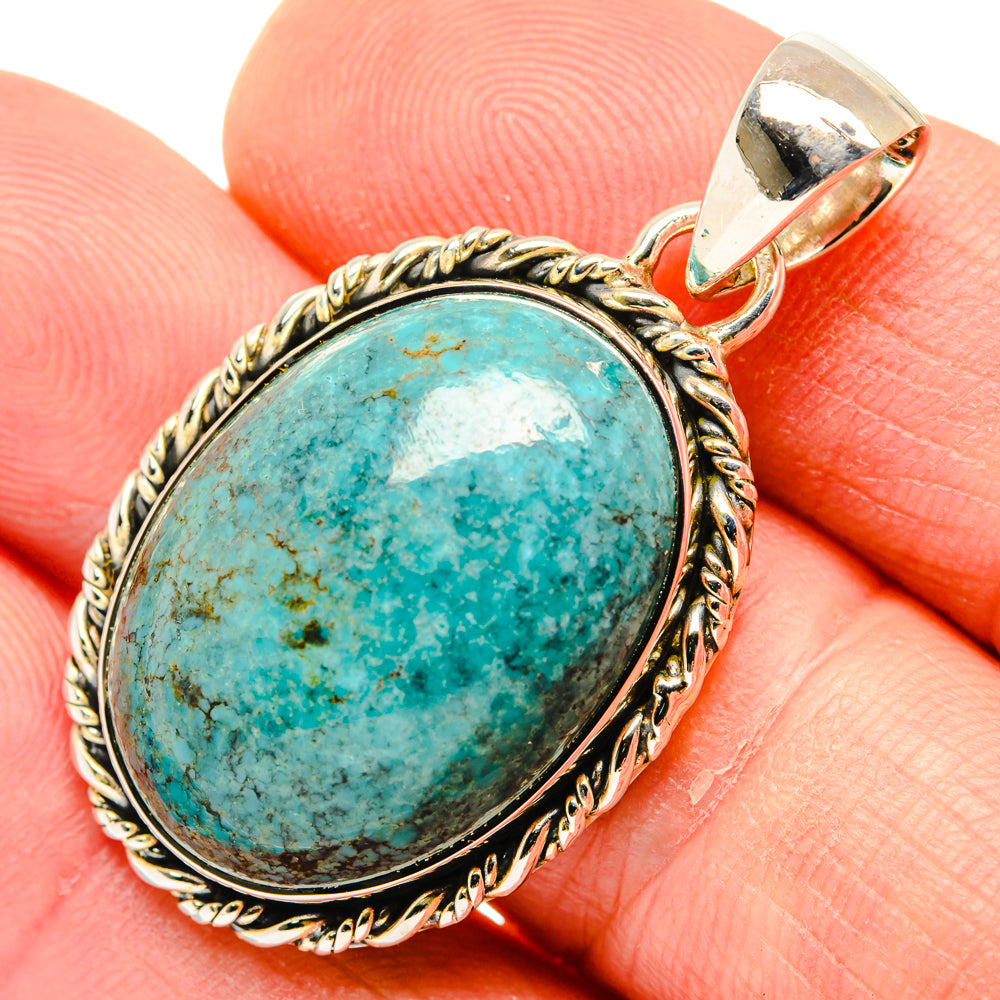 Tibetan Turquoise Pendants handcrafted by Anasilvercos - PD29953