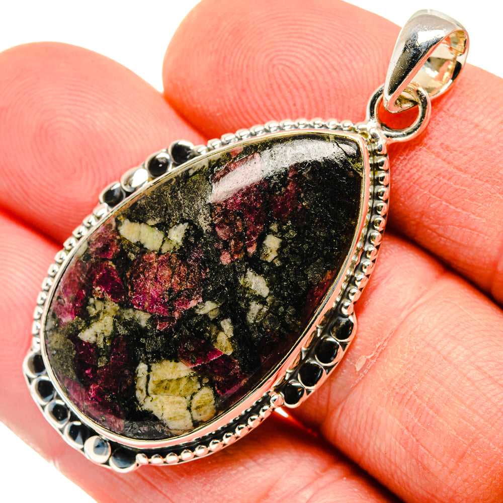 Russian Eudialyte Pendants handcrafted by Anasilvercos - PD29954
