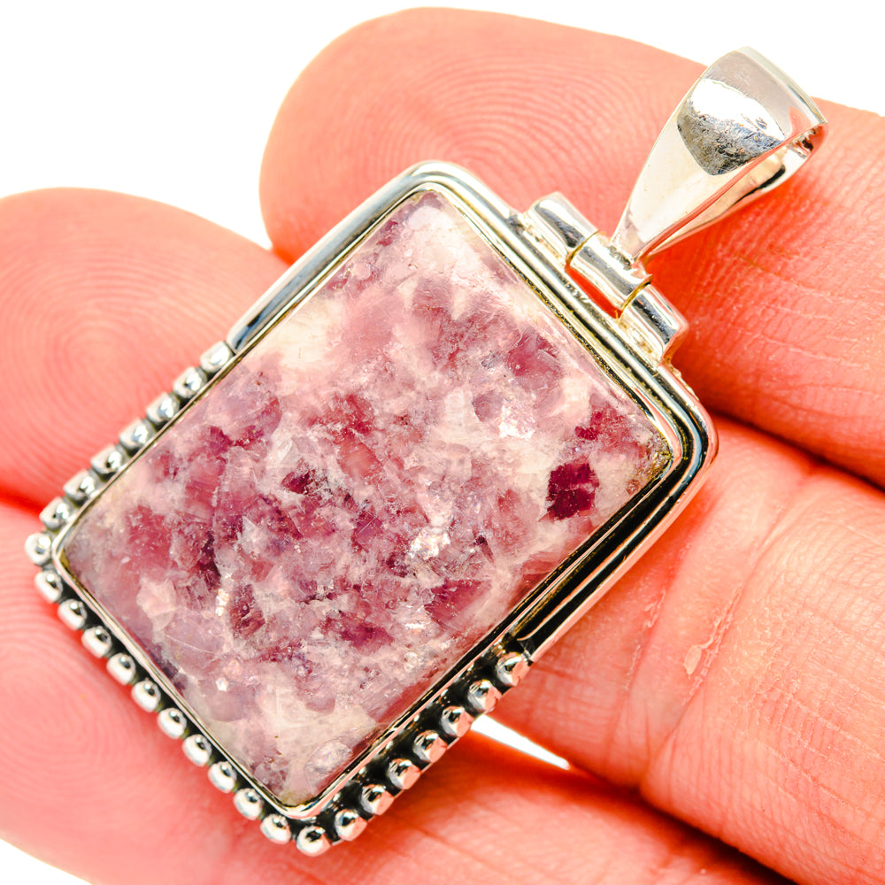 Lepidolite Pendants handcrafted by Anasilvercos - PD29958