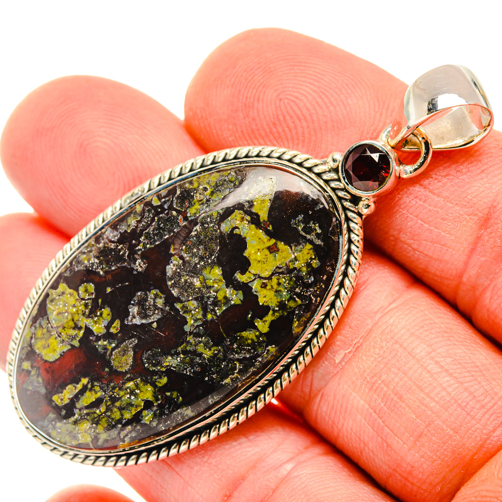 Dragon's Blood Stone Pendants handcrafted by Anasilvercos - PD29970