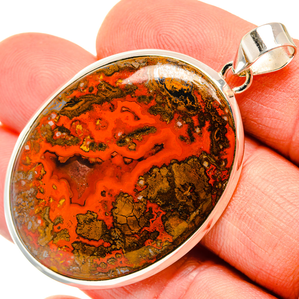 Moroccan Agate Pendants handcrafted by Anasilvercos - PD29972