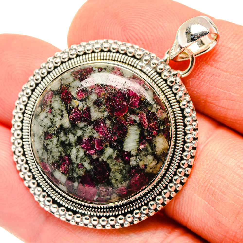Russian Eudialyte Pendants handcrafted by Anasilvercos - PD29998