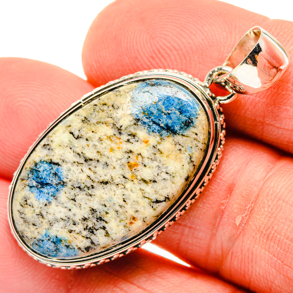 K2 Blue Azurite Pendants handcrafted by Anasilvercos - PD30004