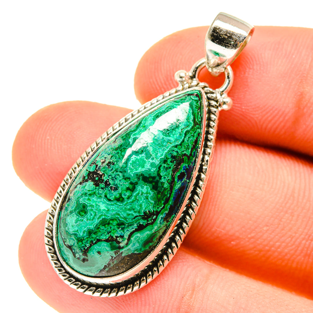 Chrysocolla Pendants handcrafted by Anasilvercos - PD3002