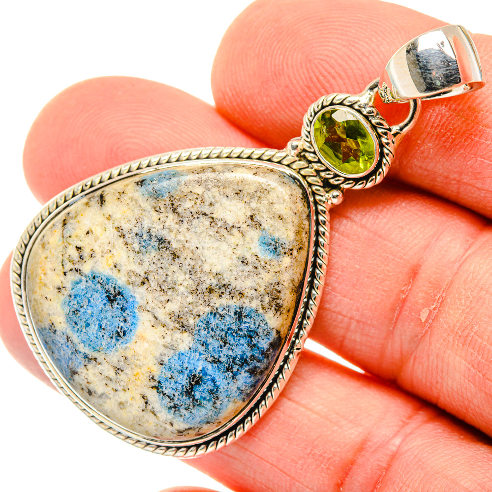 K2 Blue Azurite Pendants handcrafted by Anasilvercos - PD30022
