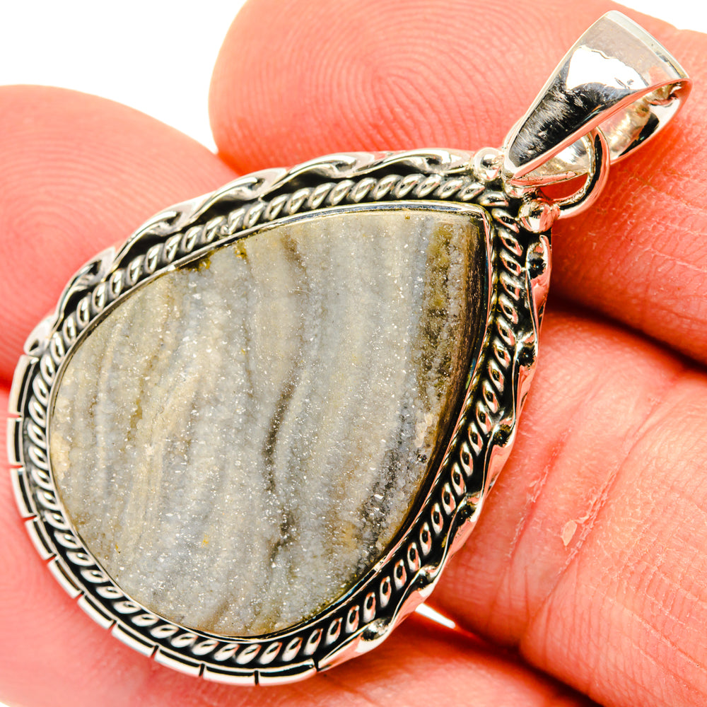 Desert Druzy Pendants handcrafted by Anasilvercos - PD30031