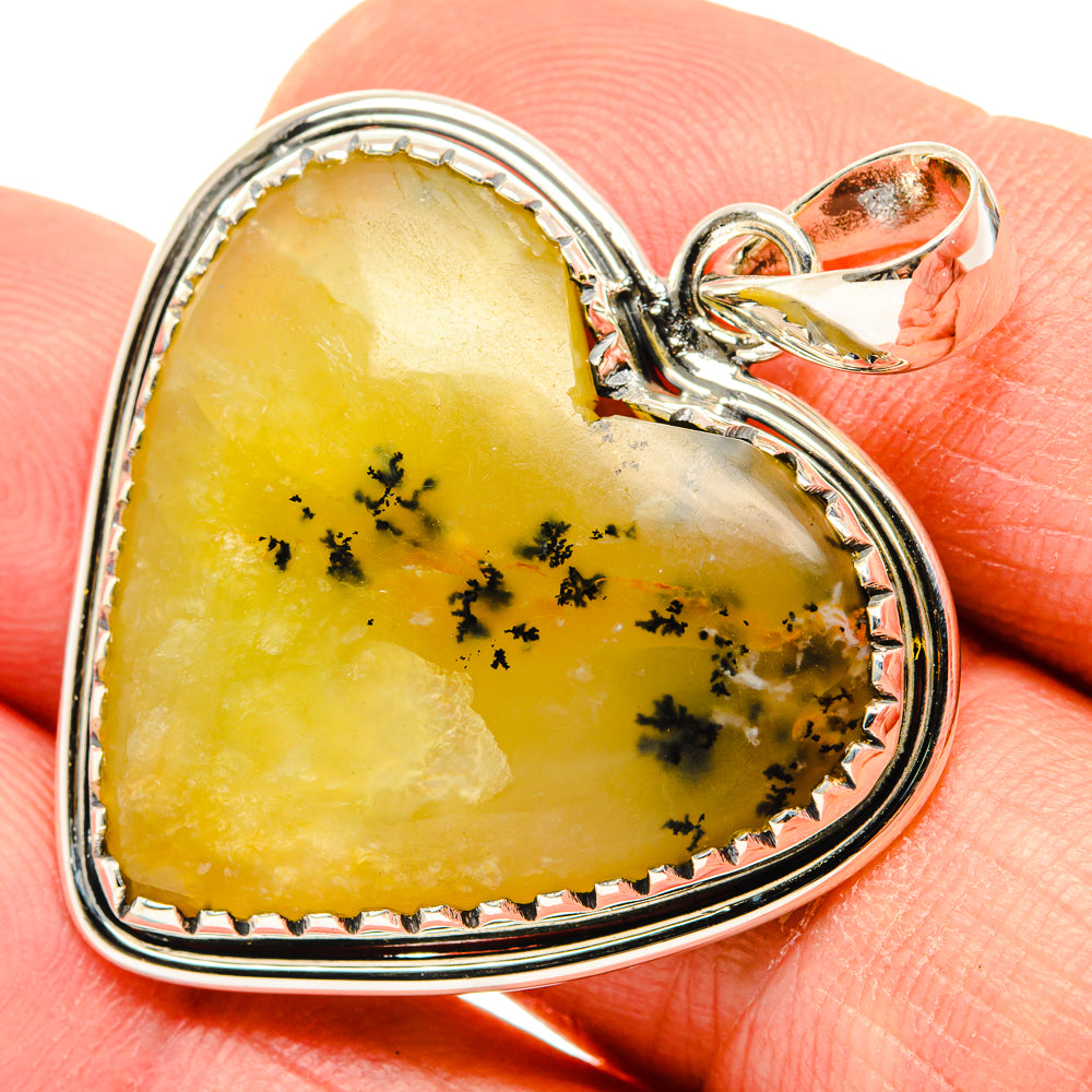 Dendritic Agate Pendants handcrafted by Anasilvercos - PD30036