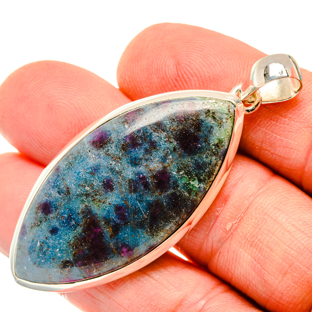 Ruby Fuchsite Pendants handcrafted by Anasilvercos - PD30046