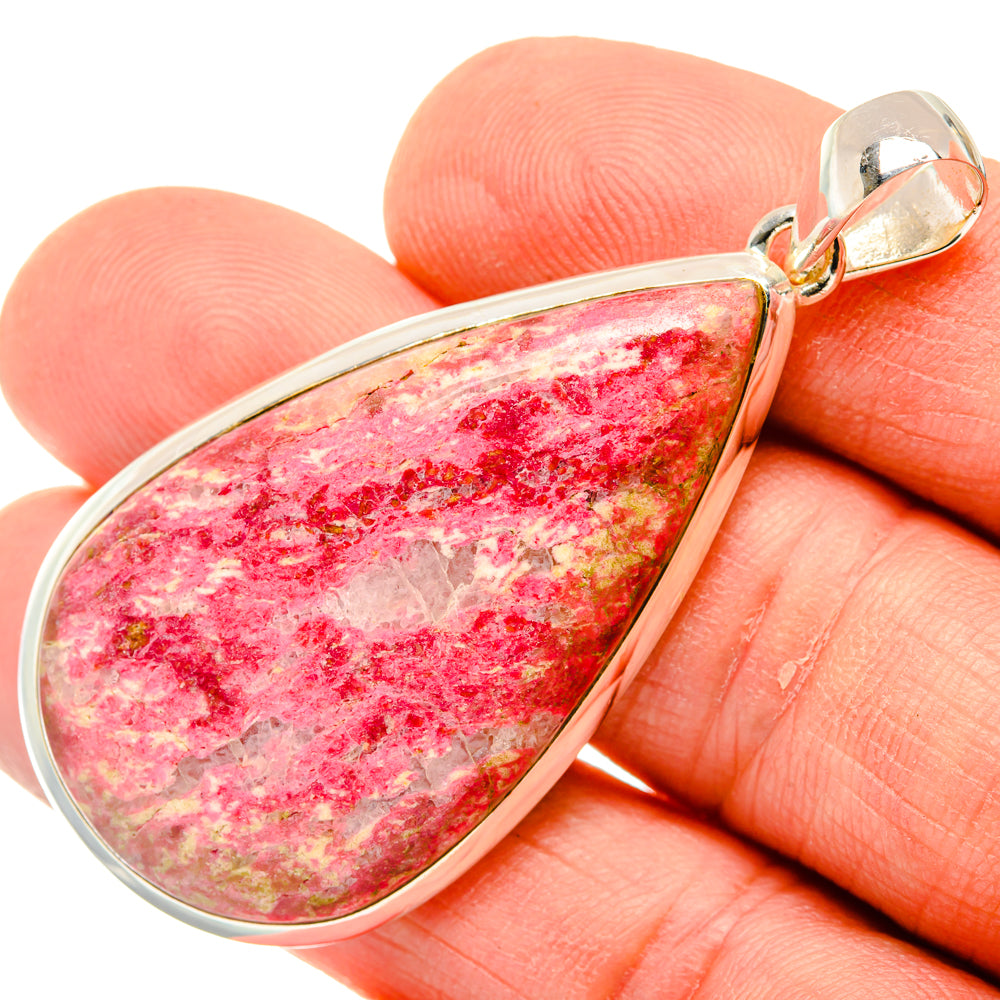 Thulite Pendants handcrafted by Anasilvercos - PD30047