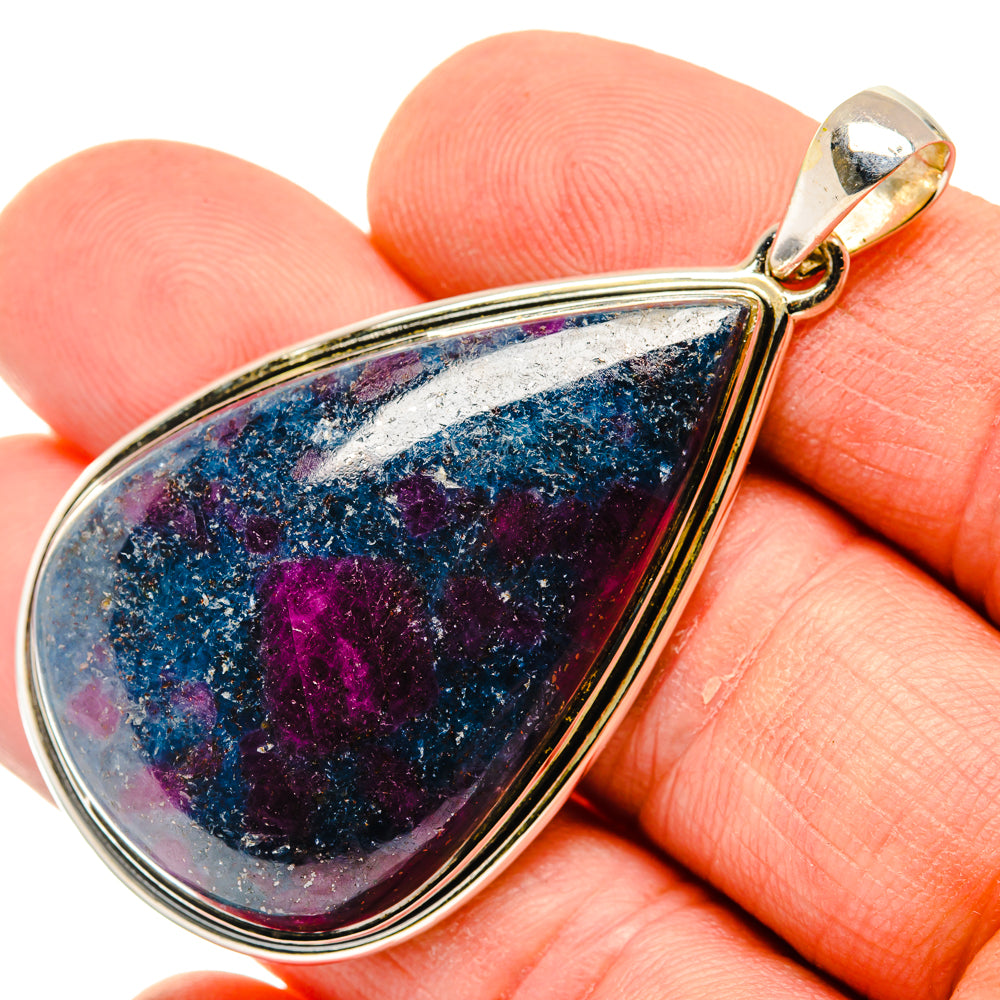 Ruby Fuchsite Pendants handcrafted by Anasilvercos - PD30049