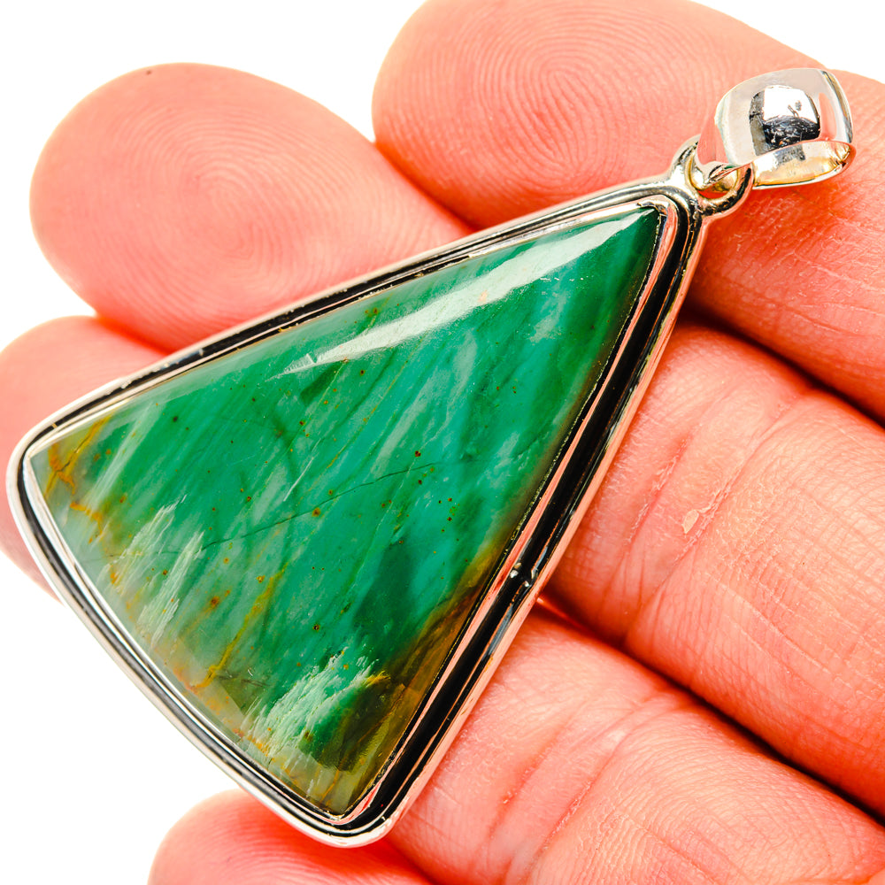 Chrysoprase Pendants handcrafted by Anasilvercos - PD30058