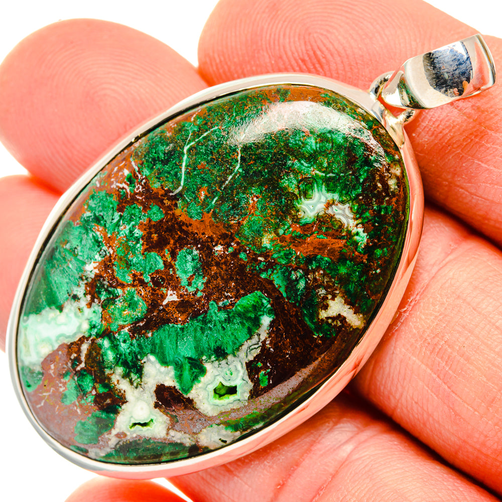 Malachite Pendants handcrafted by Anasilvercos - PD30059