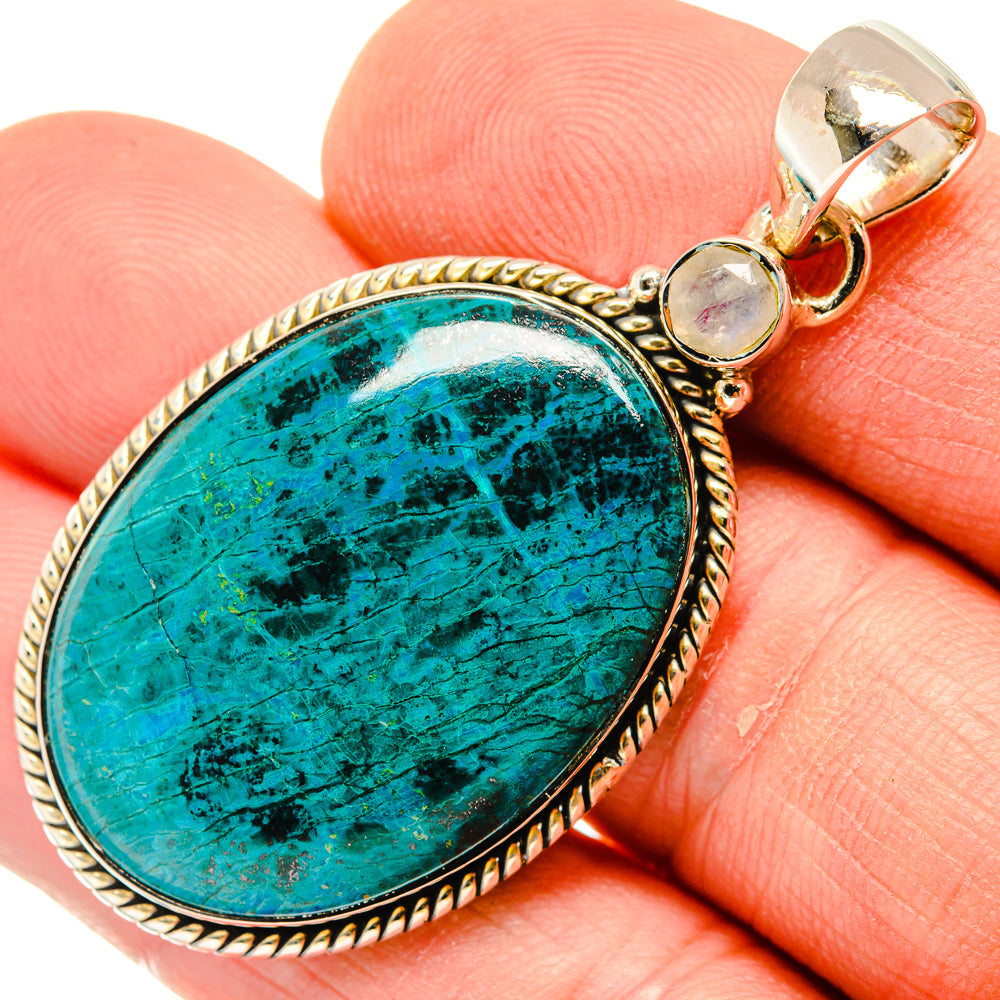 Chrysocolla Pendants handcrafted by Anasilvercos - PD30062
