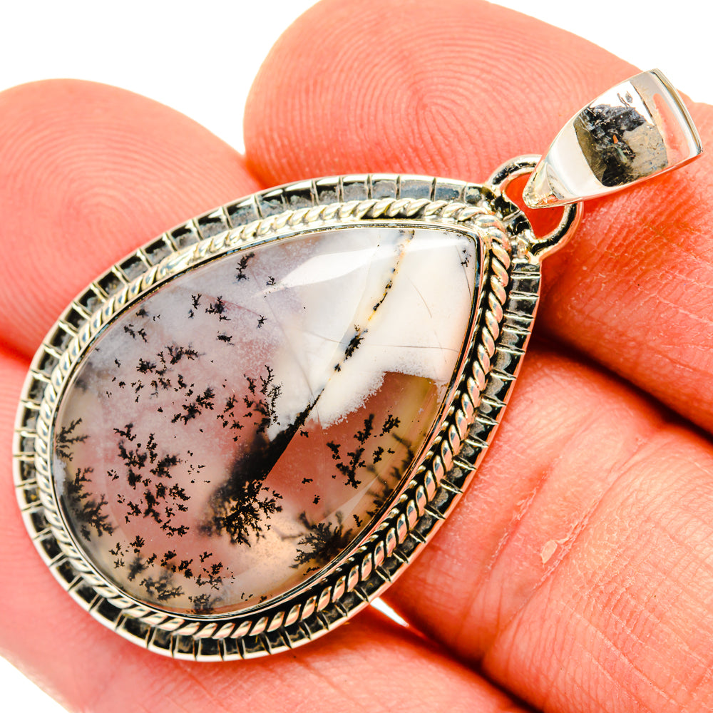 Dendritic Opal Pendants handcrafted by Anasilvercos - PD30074