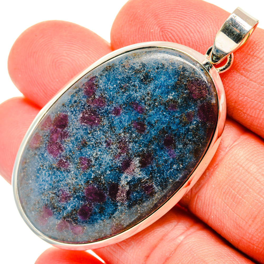 Ruby Fuchsite Pendants handcrafted by Anasilvercos - PD30093