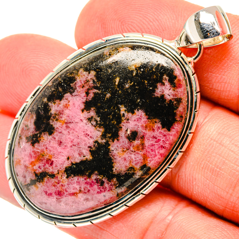 Rhodonite Pendants handcrafted by Anasilvercos - PD30098