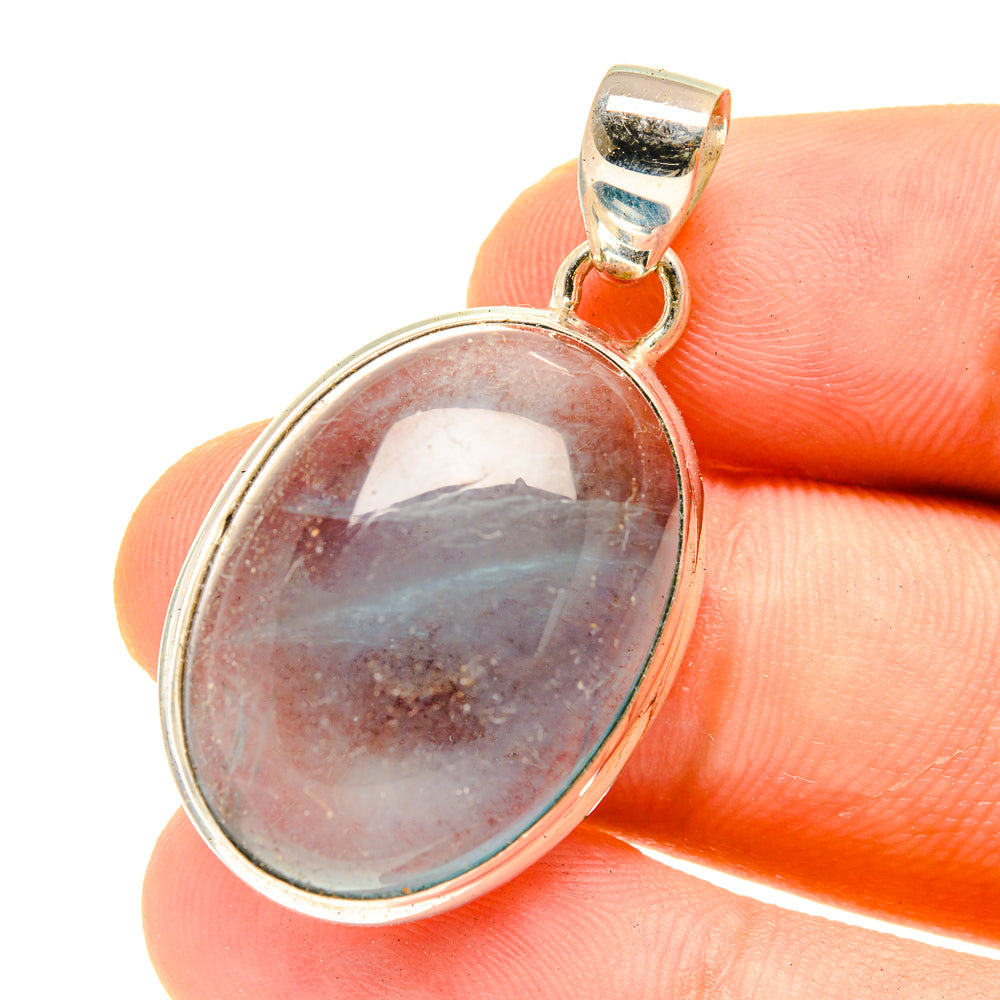 Blue Fluorite Pendants handcrafted by Anasilvercos - PD3010