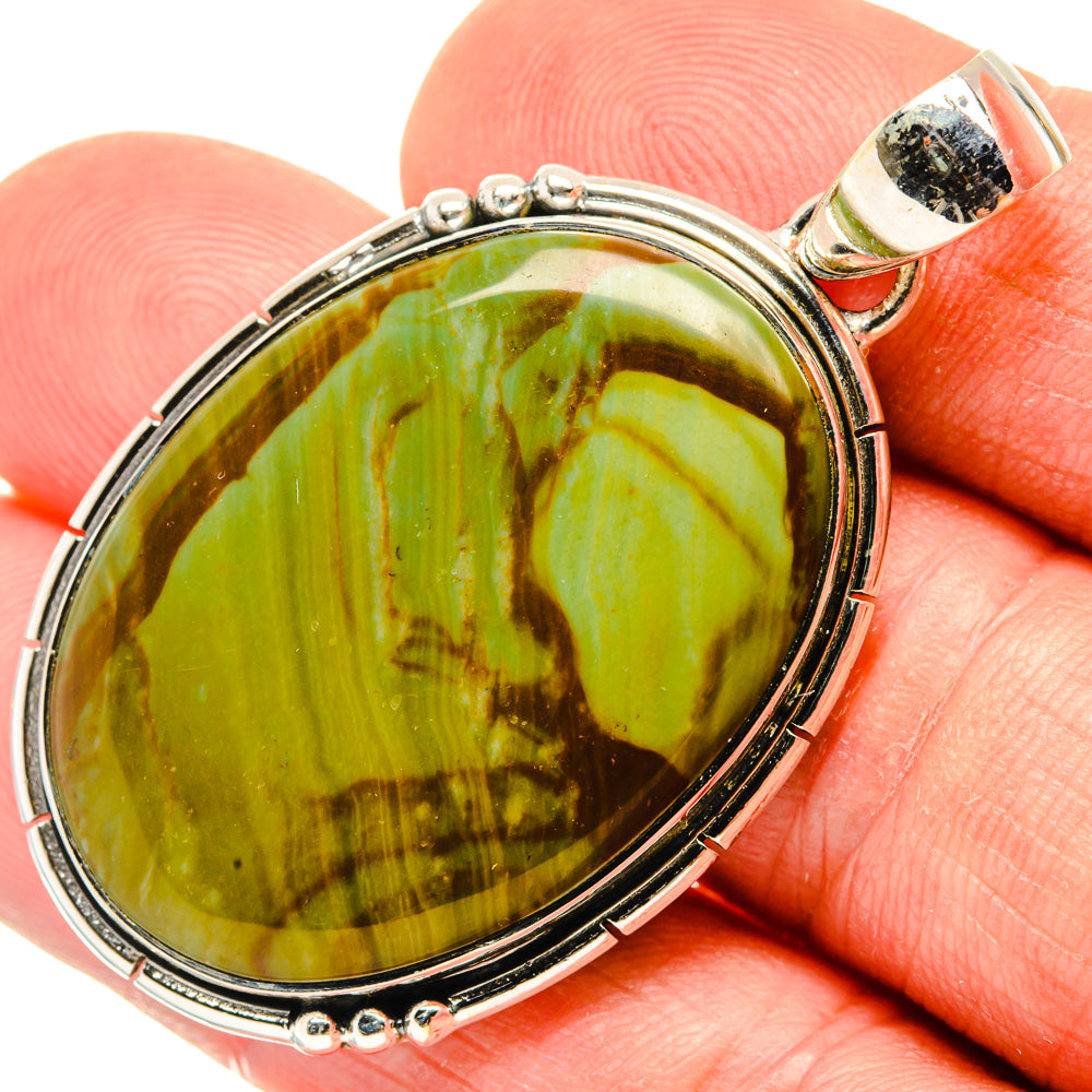 Willow Creek Jasper Pendants handcrafted by Anasilvercos - PD30105