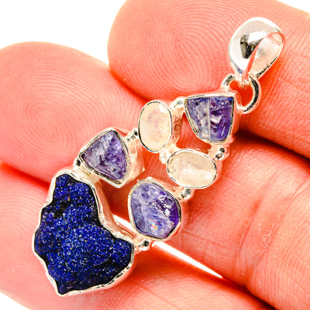 Lapis Lazuli Pendants handcrafted by Anasilvercos - PD30117