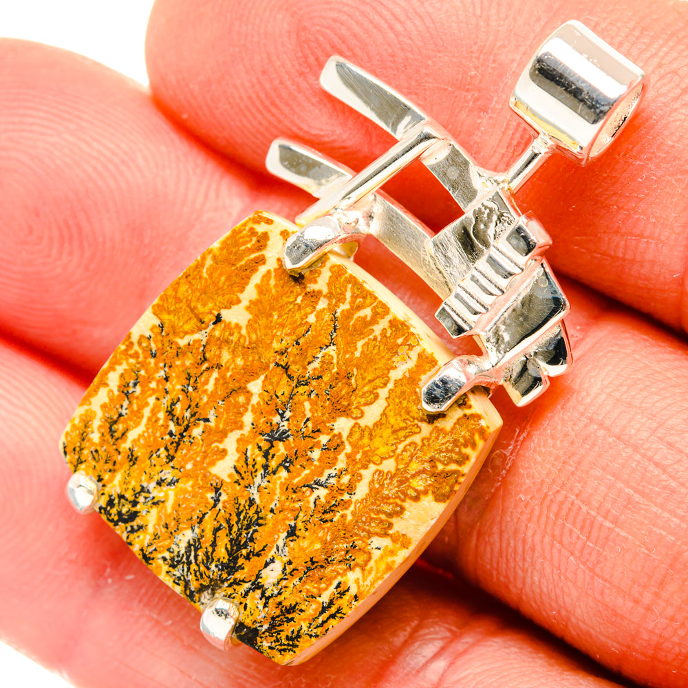 Germany Psilomelane Dendrite Pendants handcrafted by Anasilvercos - PD30119
