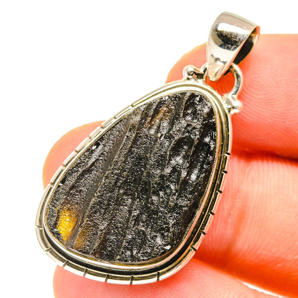 Tektite Pendants handcrafted by Anasilvercos - PD3012