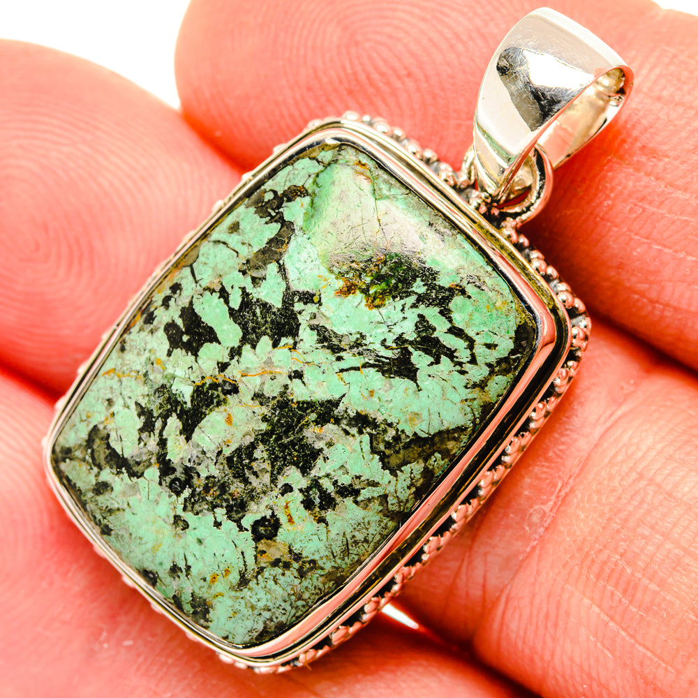 Tibetan Turquoise Pendants handcrafted by Anasilvercos - PD30131