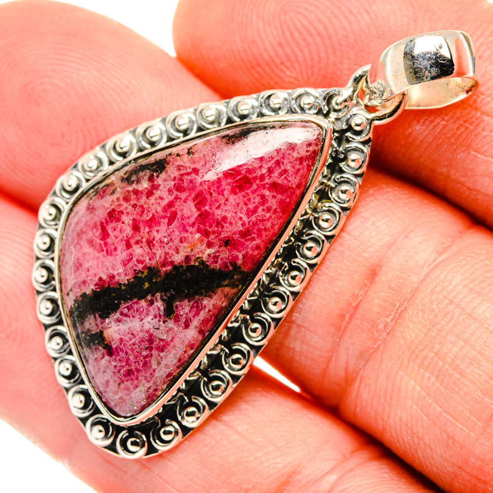 Rhodonite Pendants handcrafted by Anasilvercos - PD30144