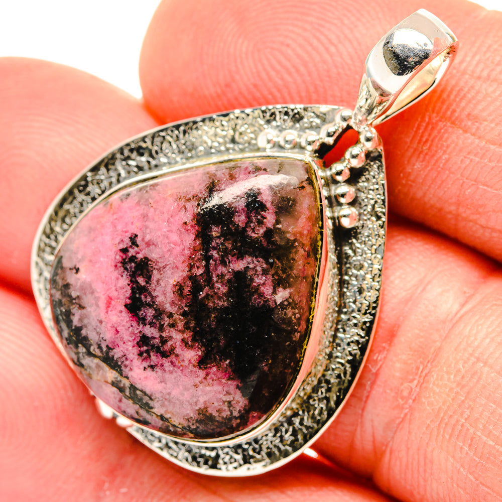 Rhodonite Pendants handcrafted by Anasilvercos - PD30162