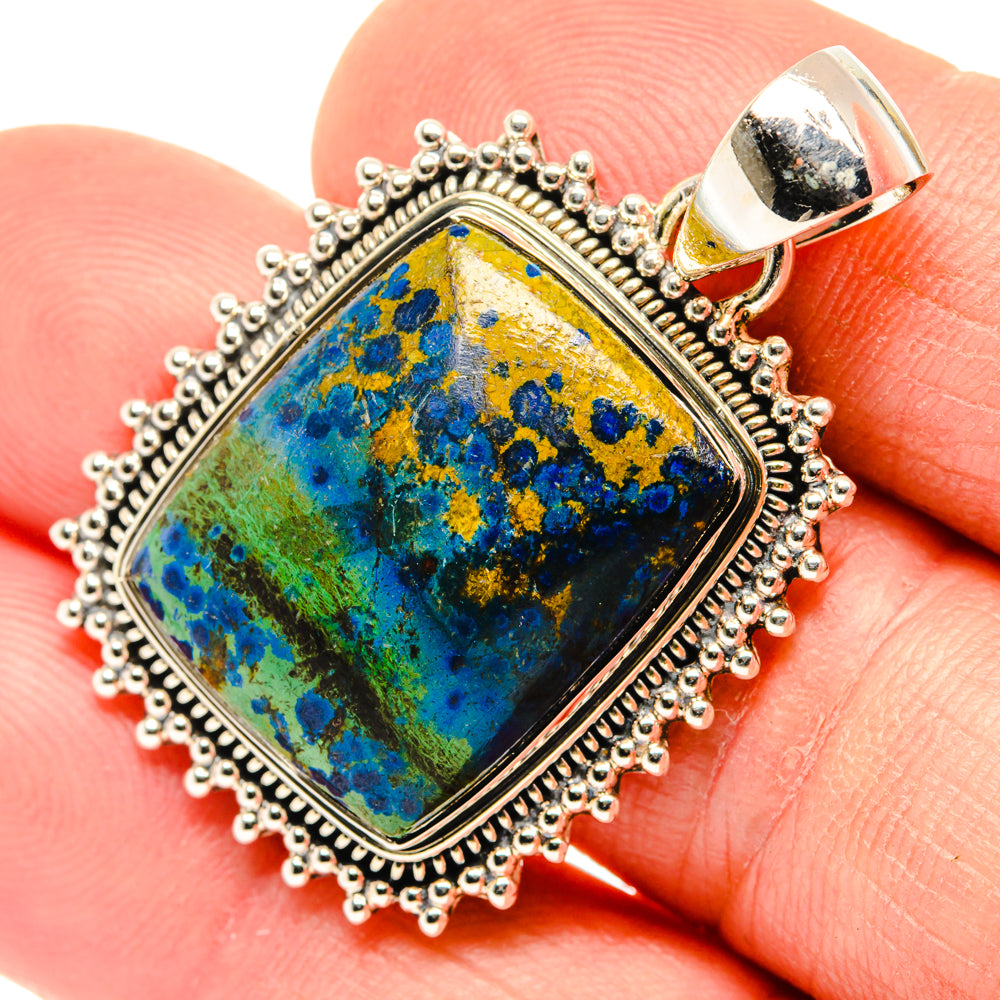Azurite Pendants handcrafted by Anasilvercos - PD30176
