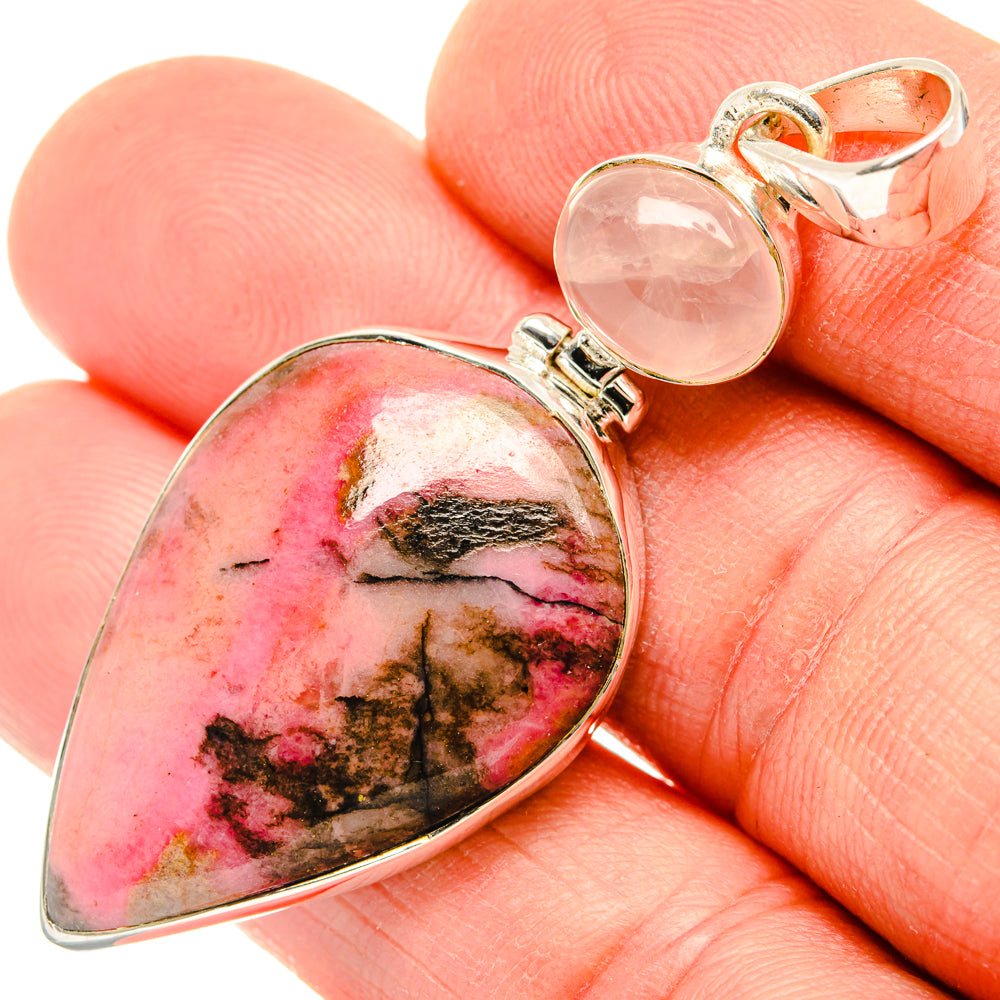 Rhodonite Pendants handcrafted by Anasilvercos - PD30180