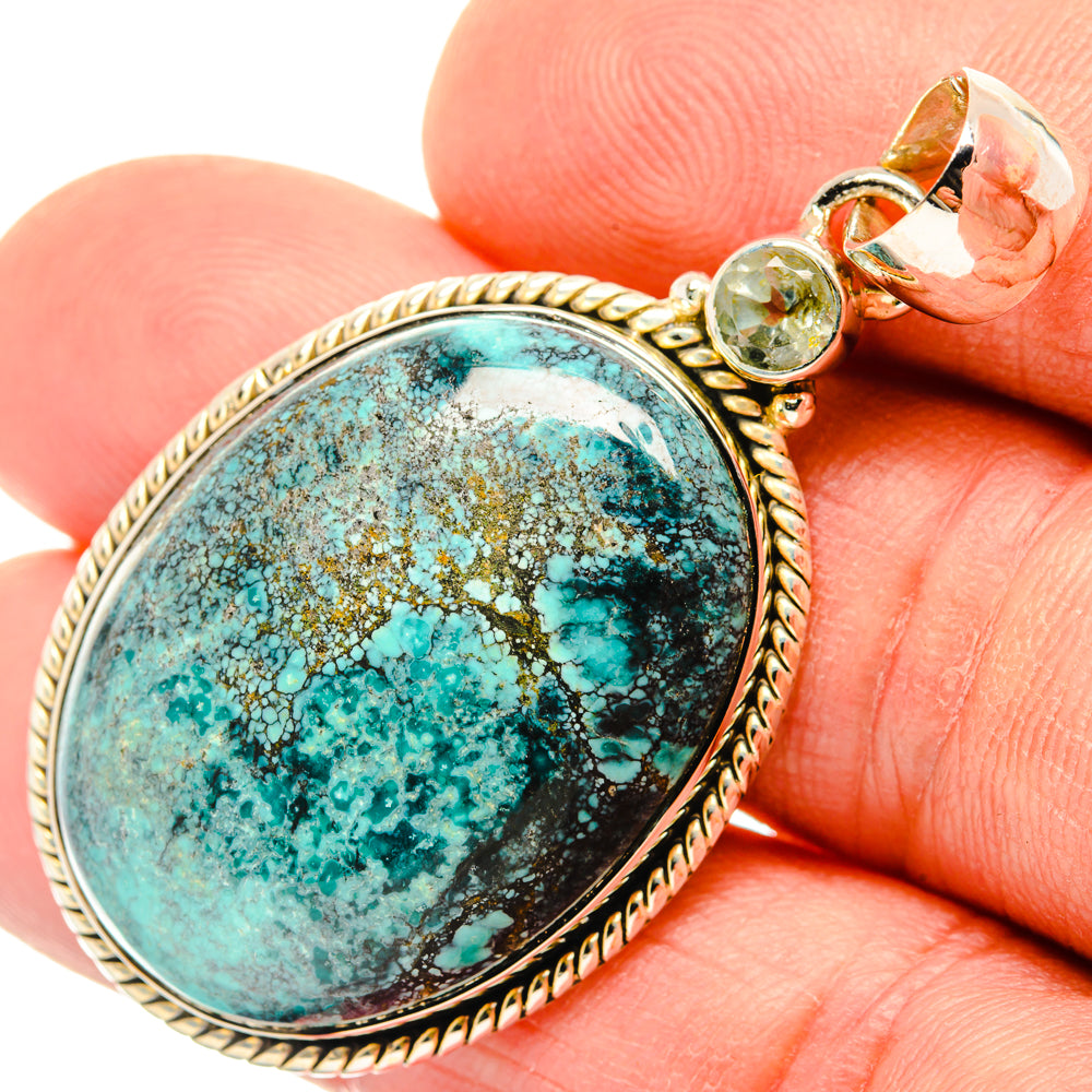 Tibetan Turquoise Pendants handcrafted by Anasilvercos - PD30184