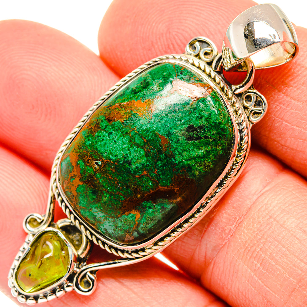 Malachite Pendants handcrafted by Anasilvercos - PD30196