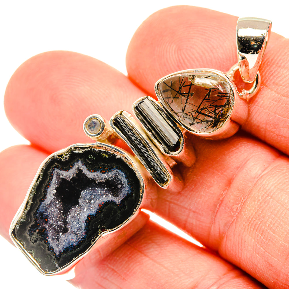 Coconut Geode Slice Pendants handcrafted by Anasilvercos - PD30199