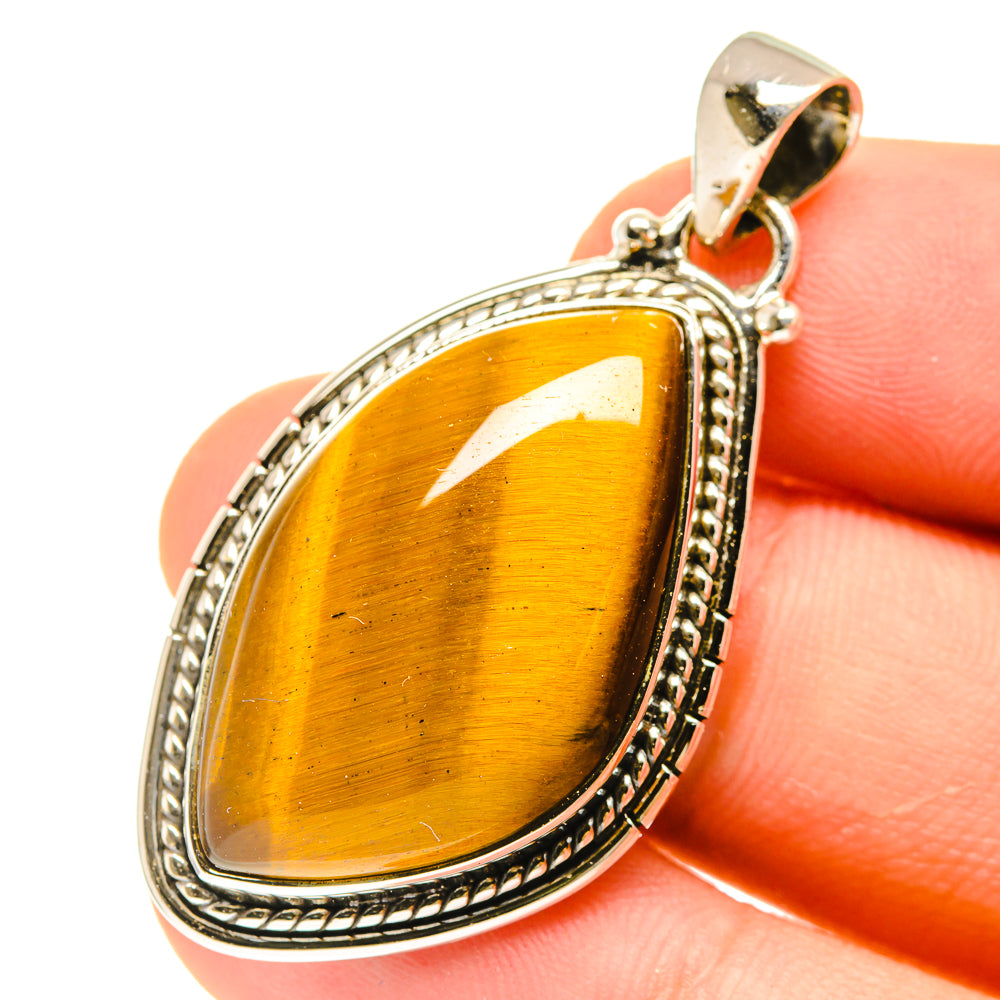 Tiger Eye Pendants handcrafted by Anasilvercos - PD3021