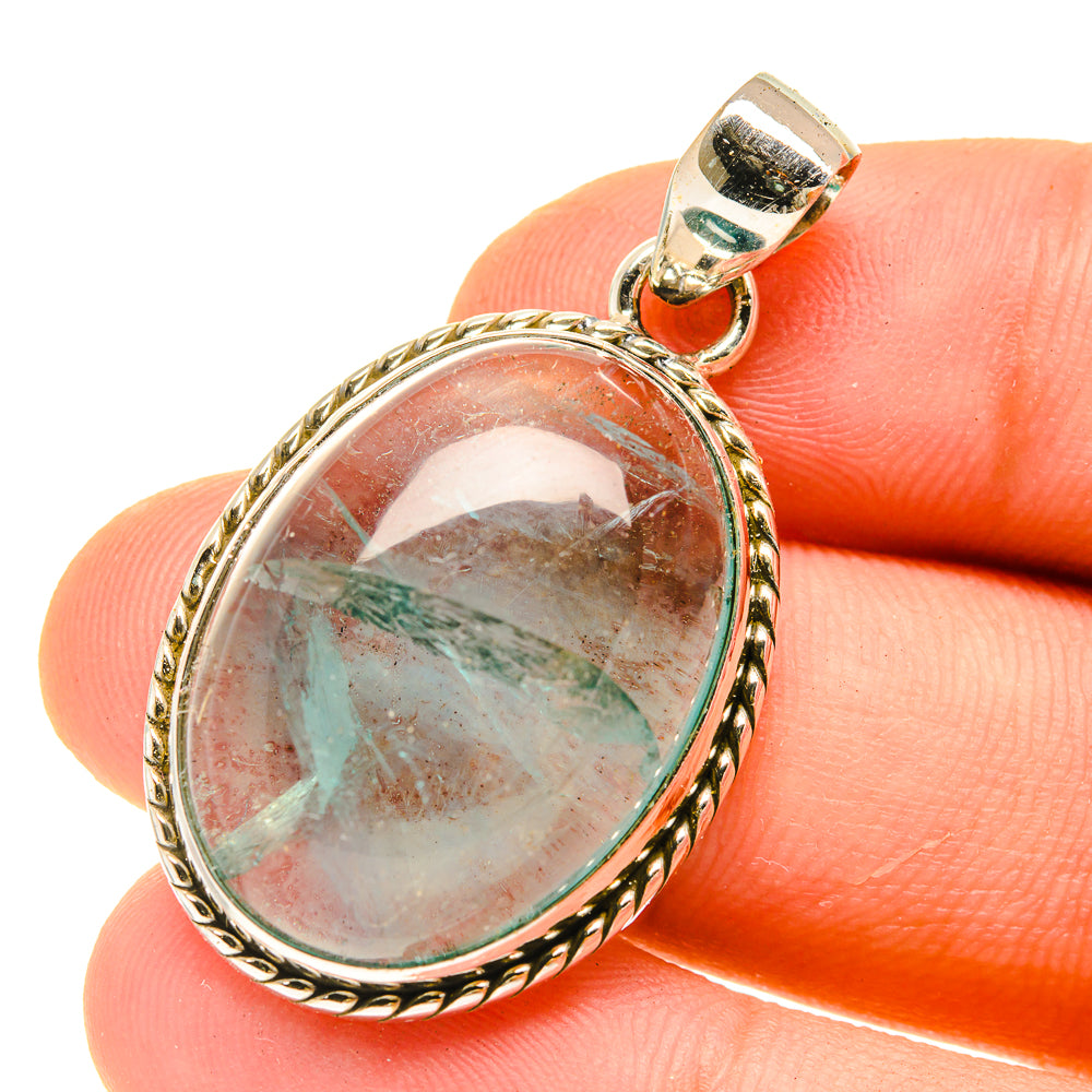 Blue Fluorite Pendants handcrafted by Anasilvercos - PD3022