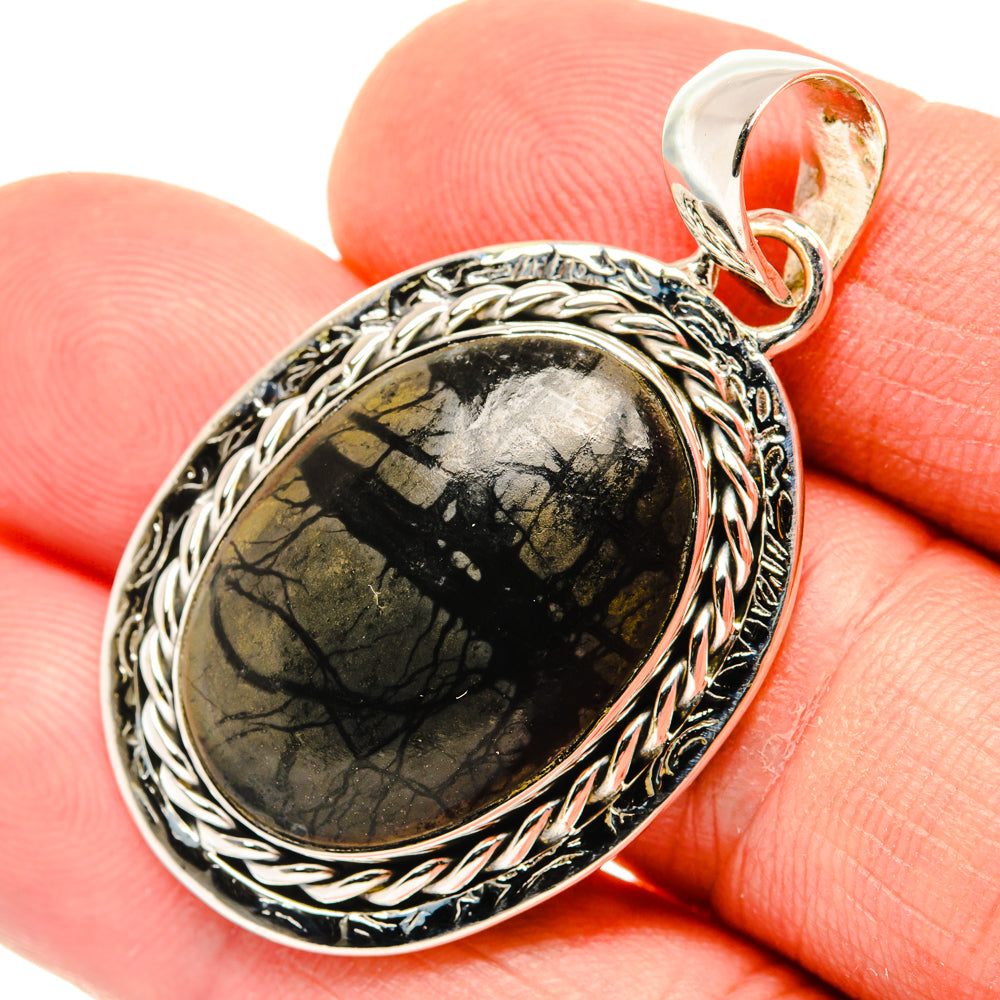 Picasso Jasper Pendants handcrafted by Anasilvercos - PD30222