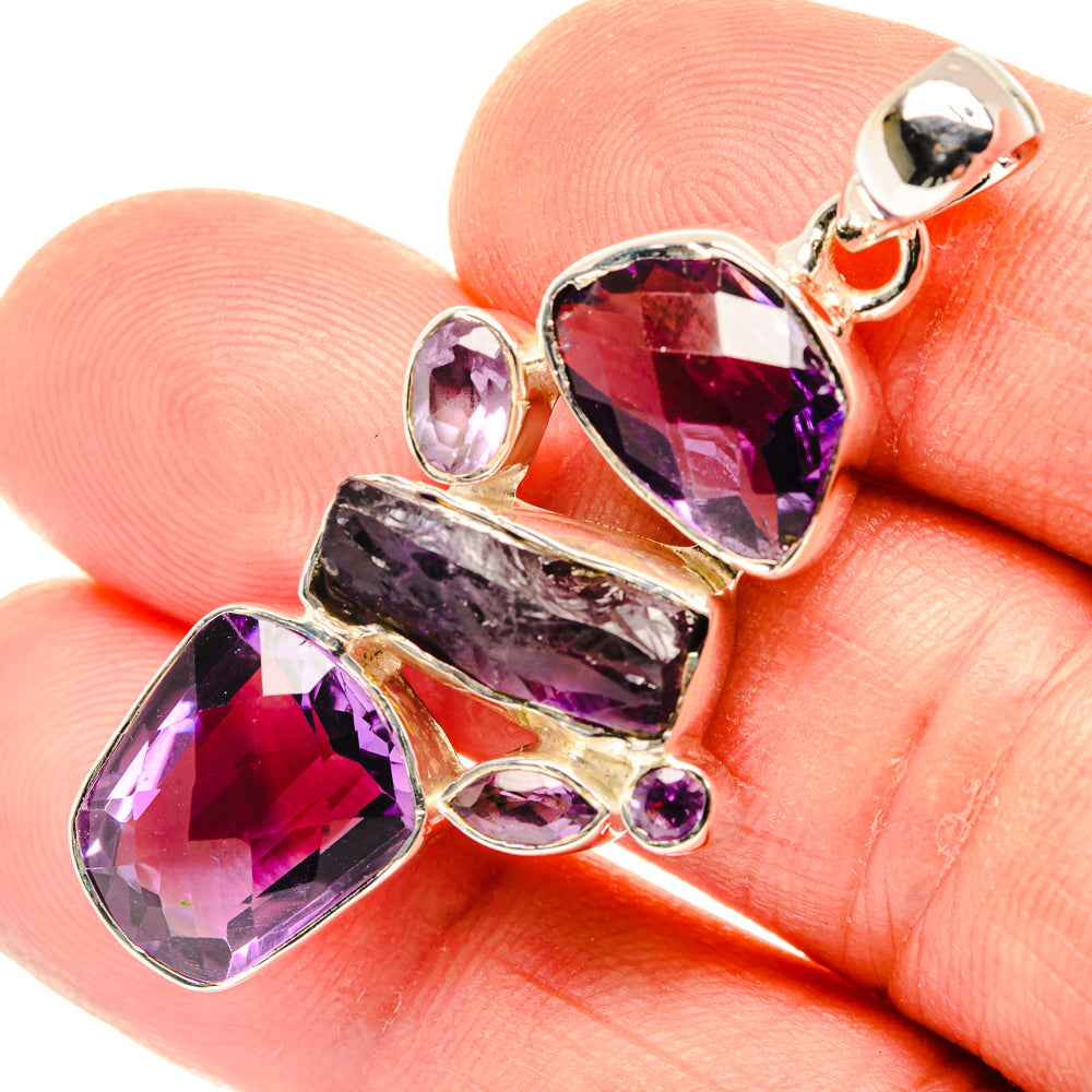 Amethyst Pendants handcrafted by Anasilvercos - PD30235