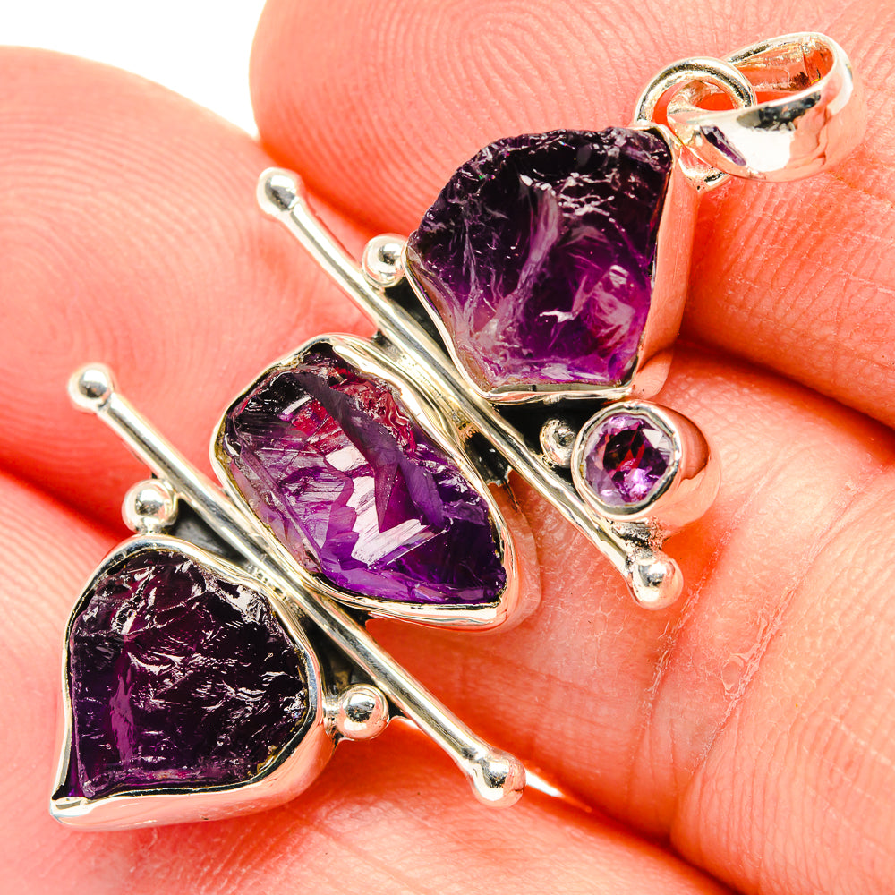 Amethyst Pendants handcrafted by Anasilvercos - PD30254
