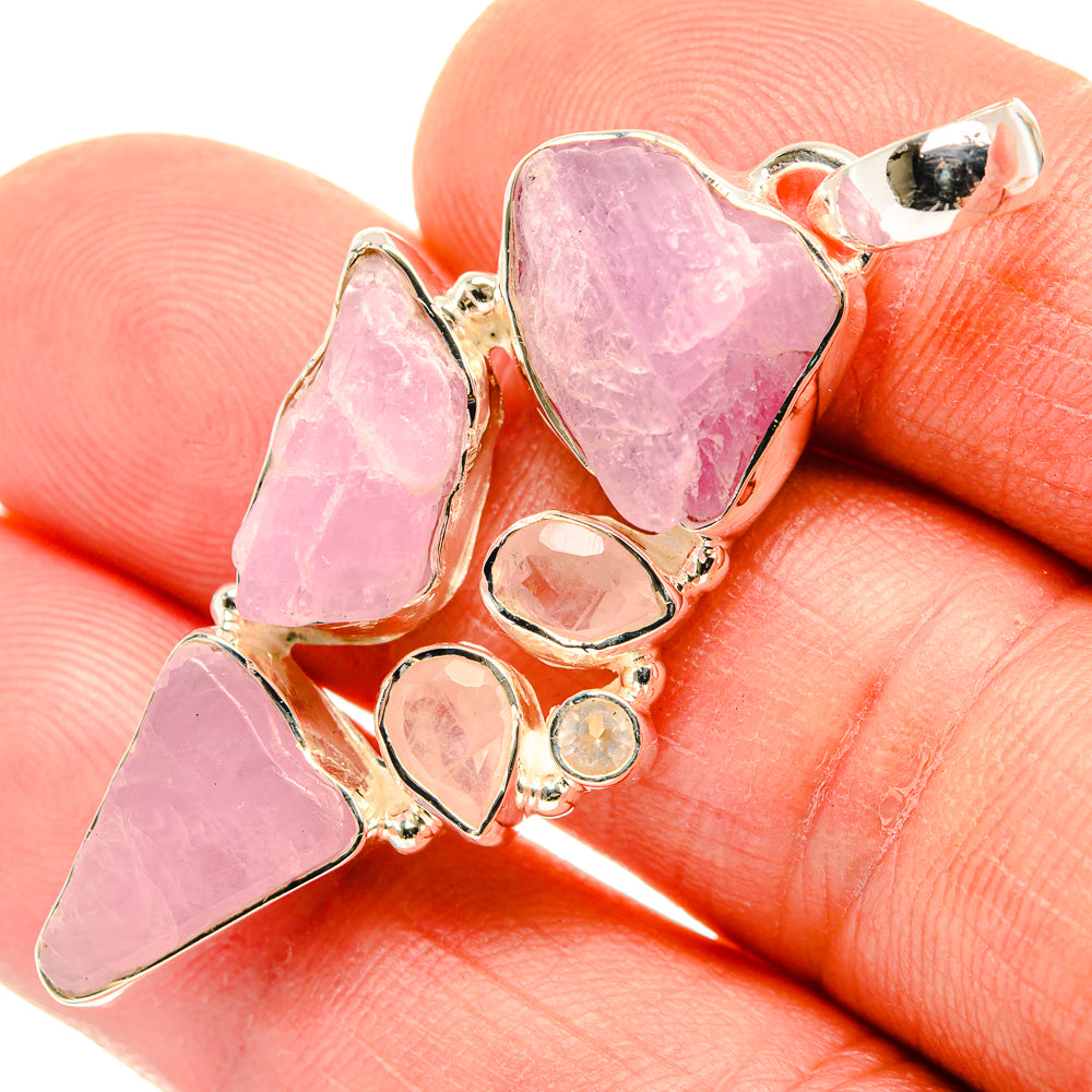 Kunzite Pendants handcrafted by Anasilvercos - PD30256