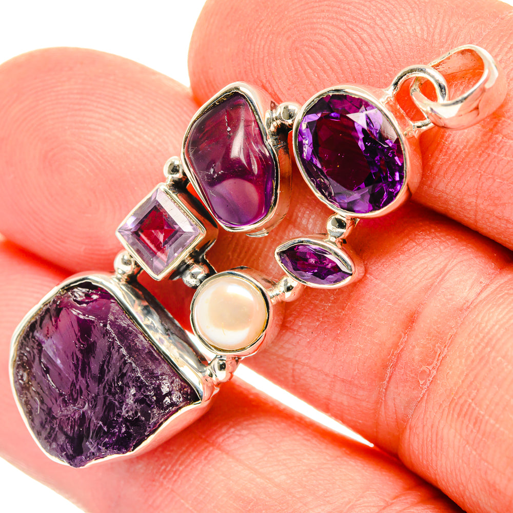 Amethyst Pendants handcrafted by Anasilvercos - PD30258