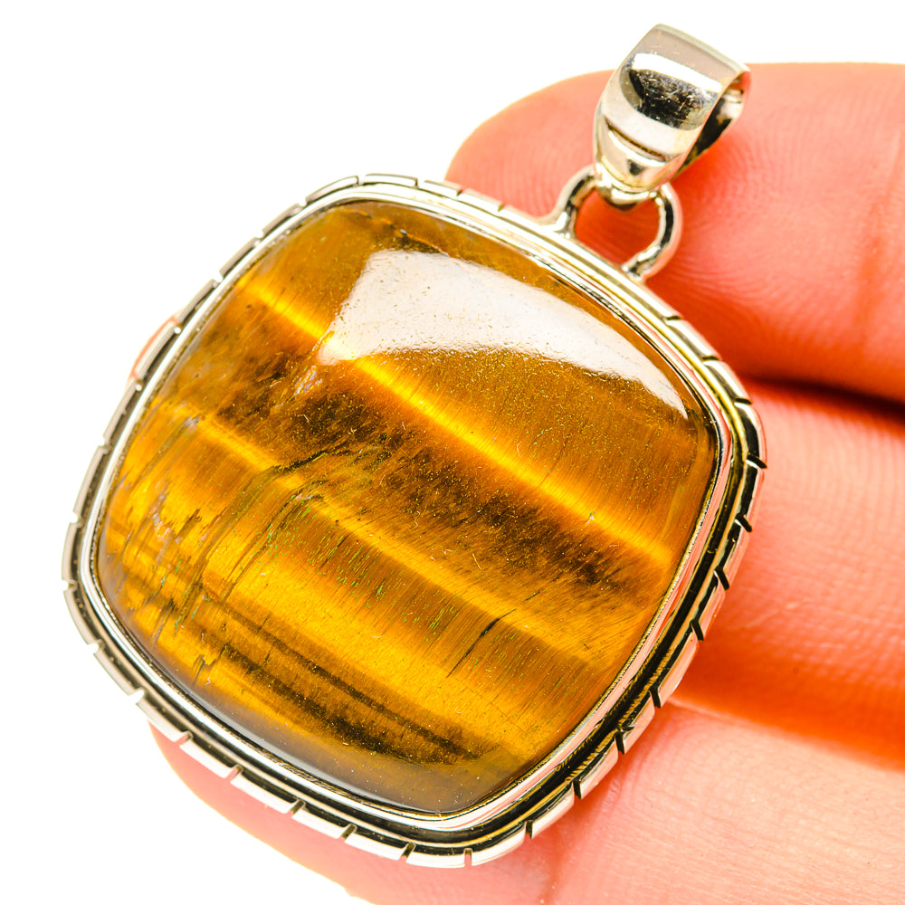 Tiger Eye Pendants handcrafted by Anasilvercos - PD3027
