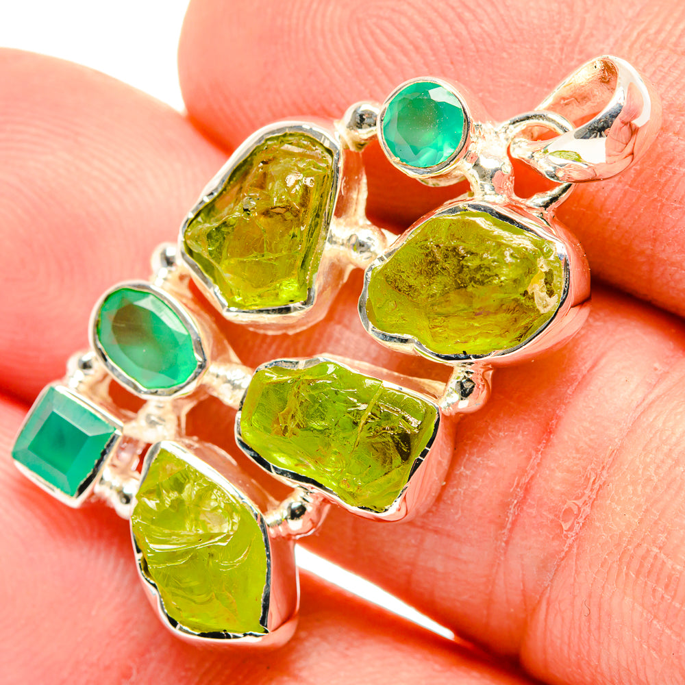 Peridot Pendants handcrafted by Anasilvercos - PD30273