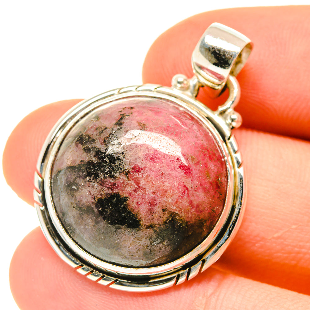 Rhodonite Pendants handcrafted by Anasilvercos - PD3028