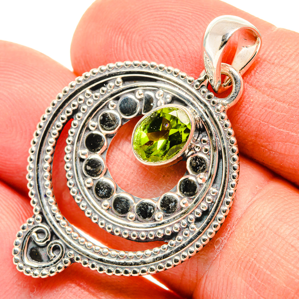 Peridot Pendants handcrafted by Anasilvercos - PD30286