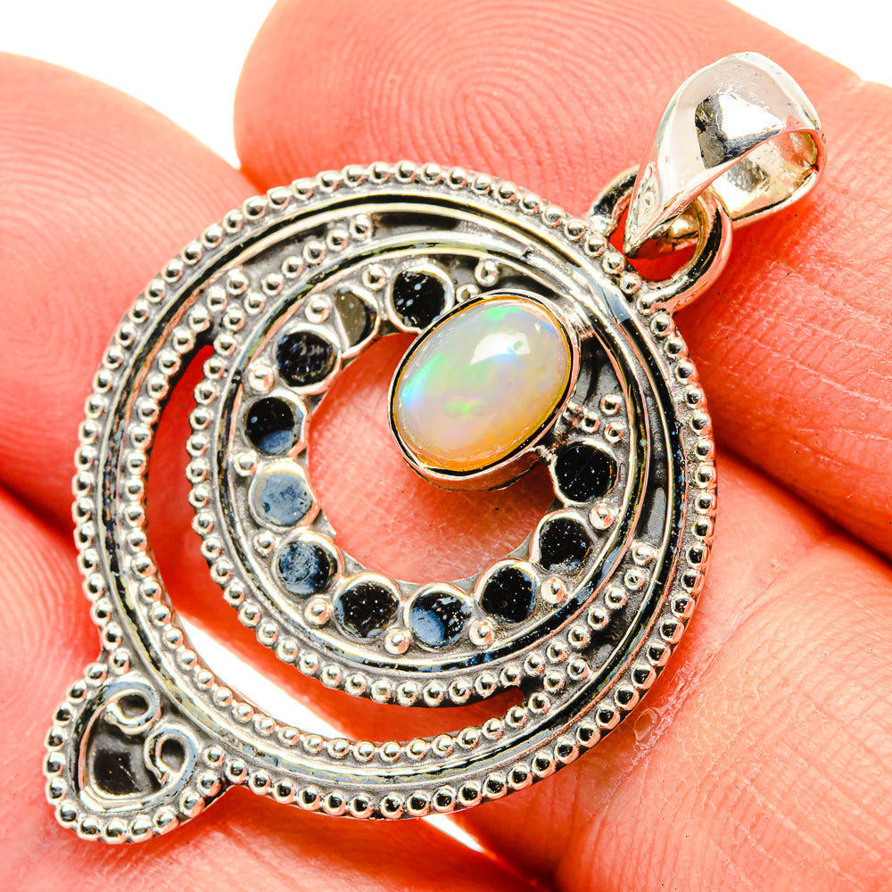 Ethiopian Opal Pendants handcrafted by Anasilvercos - PD30287