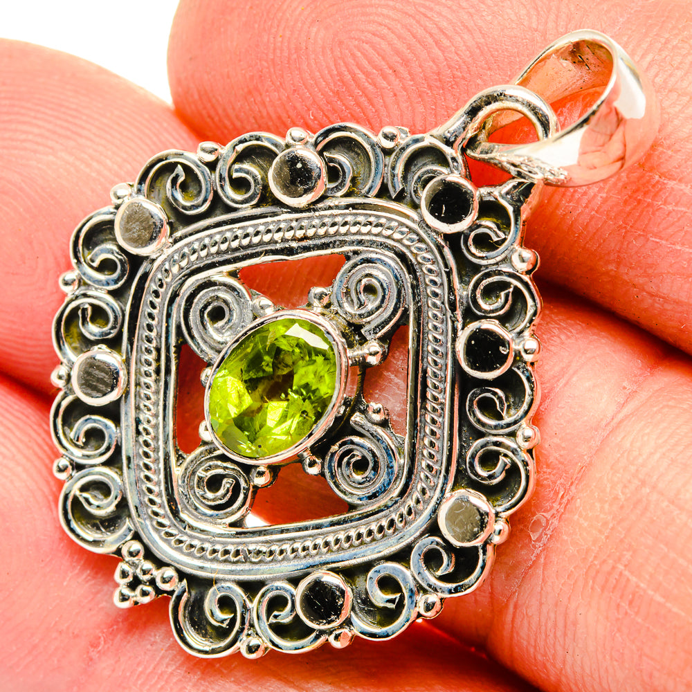 Peridot Pendants handcrafted by Anasilvercos - PD30289