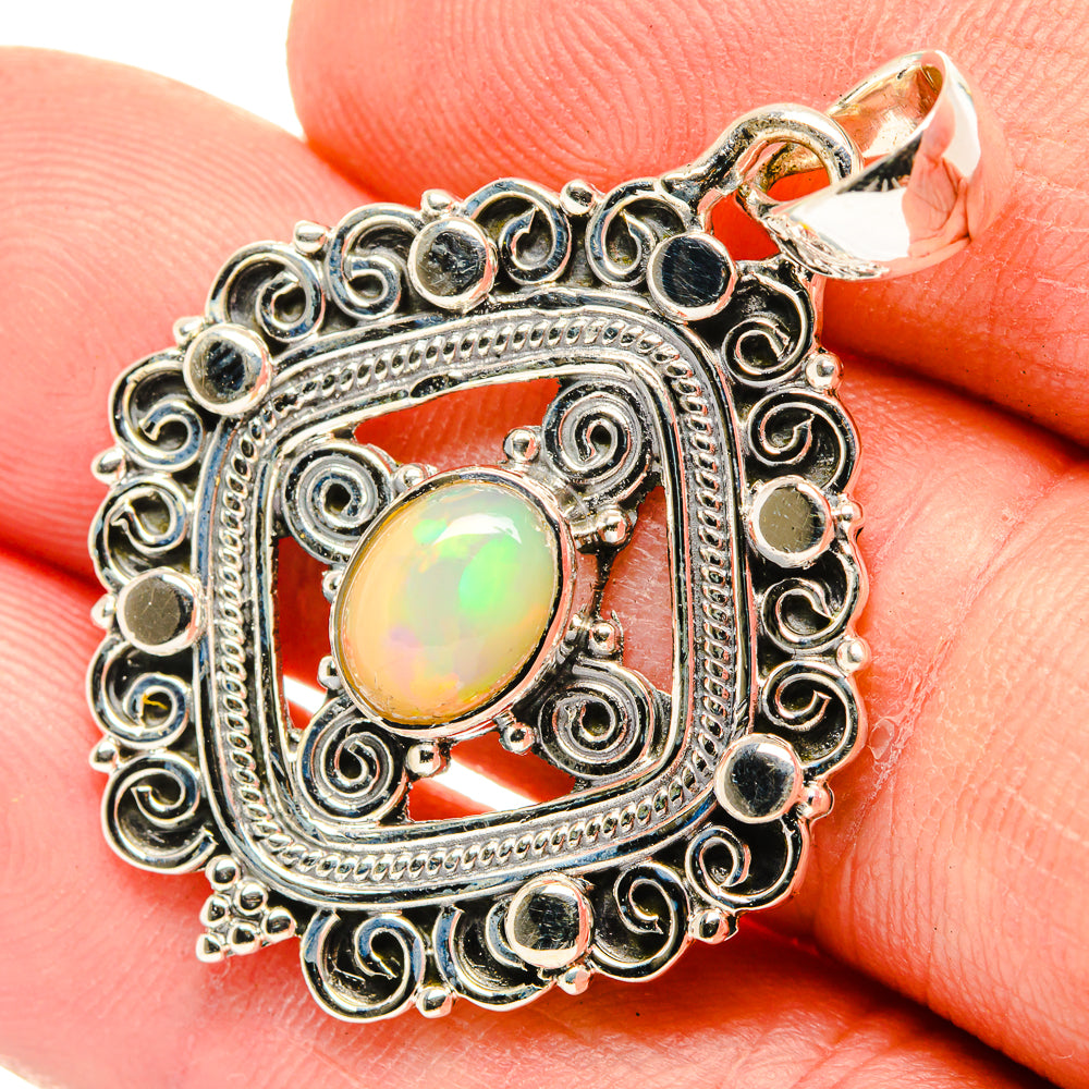 Ethiopian Opal Pendants handcrafted by Anasilvercos - PD30294