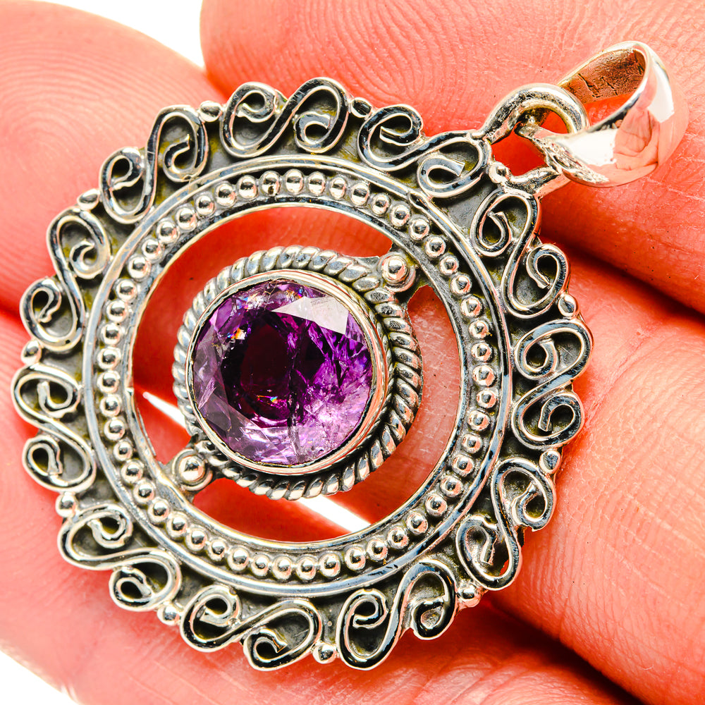 Amethyst Pendants handcrafted by Anasilvercos - PD30295
