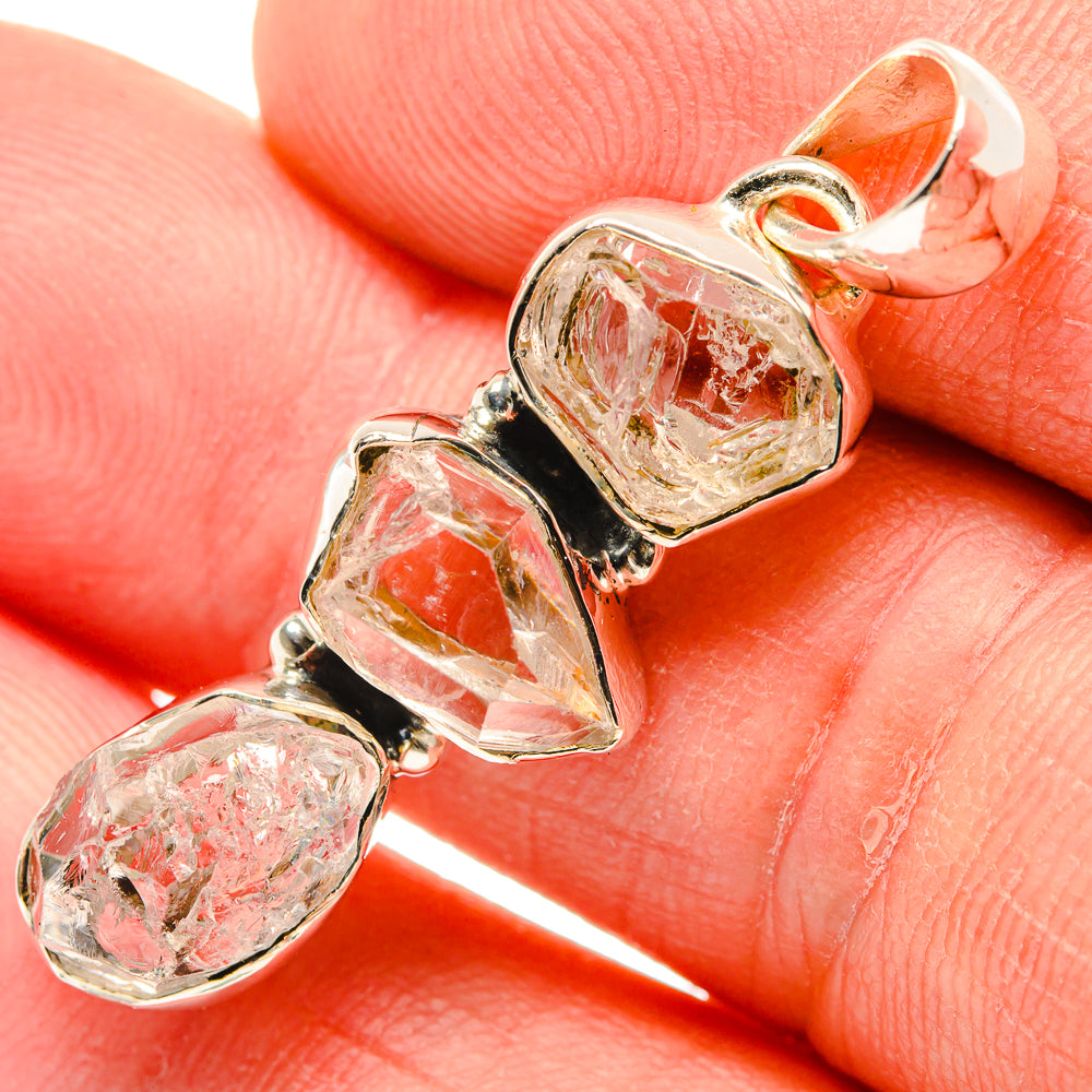 Herkimer Diamond Pendants handcrafted by Anasilvercos - PD30301